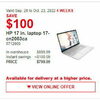 HP 17 In. Laptop 17-cn2003ca - $799.99 ($100.00 off)