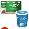 Danone Activia Drinkable, Oikos Greek or Silk Dairy-Free Yogurt - $5.69