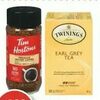 Tim Hortons Instant Coffee, Twinings Or Tazo Tea - $4.99
