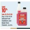 Fuel Stabilizers And Brake Parts Cleaners - $10.79-$17.99 (10% off)