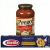 Barilla Pasta or Prego Pasta Sauce  - $2.49