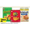 Christie Crackers Ritz, Wheat or Vegetable Thins, Cheese Nibs or Bits, Toppables or Triscuit - $2.49
